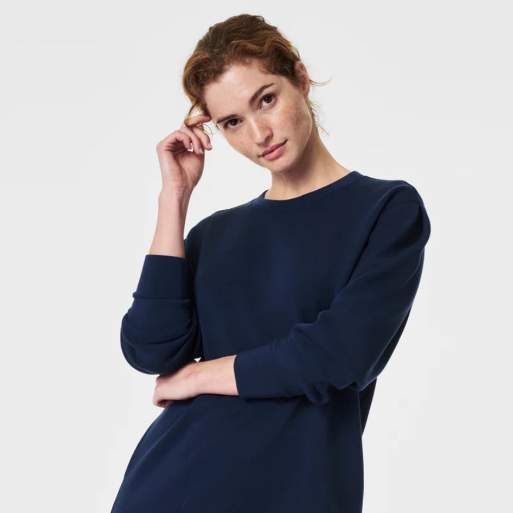 NWT: SPANX AirEssentials® Crewneck Dress - Timeless Navy